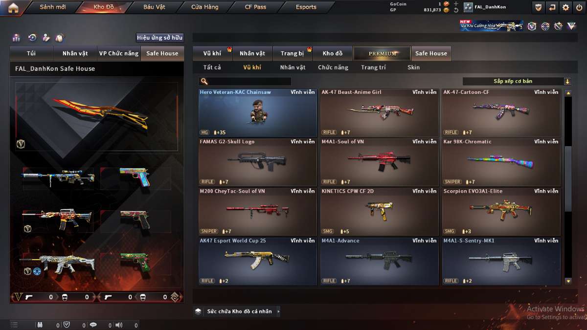 shop acc cf uy tin gia re